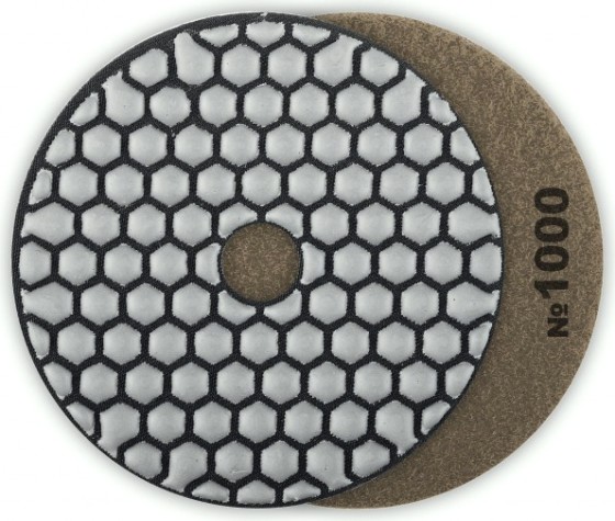 Алмазный гибкий шлифовальный круг ЗУБР Черепашка №1000 100мм для сухого шлифования [29868-1000]