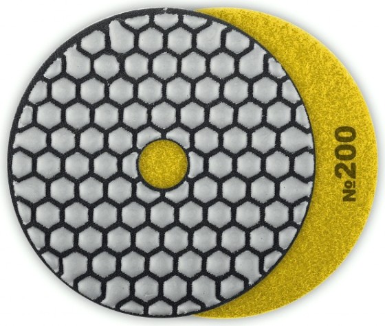 Алмазный гибкий шлифовальный круг ЗУБР Черепашка №200 100мм для сухого шлифования [29868-200]