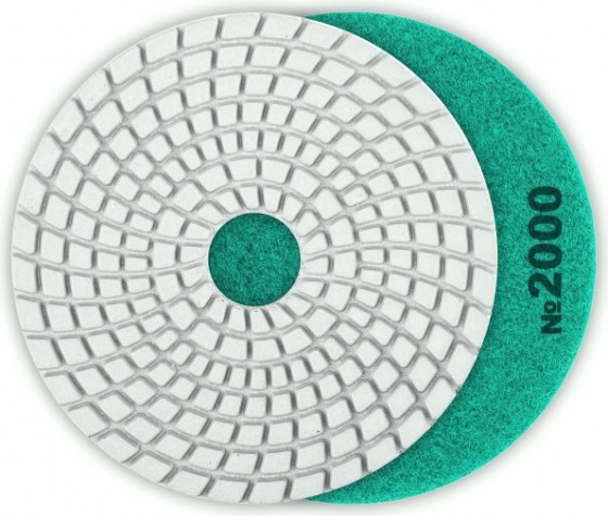 Алмазный гибкий шлифовальный круг ЗУБР Черепашка №2000 100мм для мокрого шлифования [29866-2000]