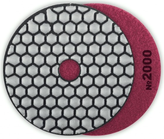Алмазный гибкий шлифовальный круг ЗУБР Черепашка №2000 100мм для сухого шлифования [29868-2000]