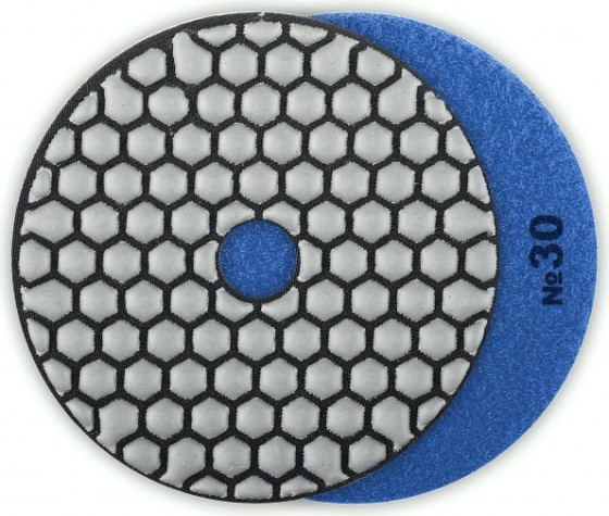 Алмазный гибкий шлифовальный круг ЗУБР Черепашка №30 100ммдля сухого шлифования [29868-030]