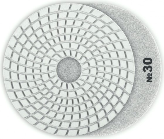 Алмазный гибкий шлифовальный круг ЗУБР Черепашка №30 125мм для мокрого шлифования [29867-030]