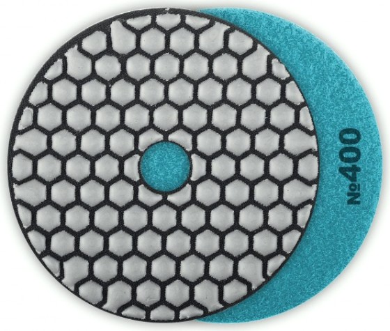 Алмазный гибкий шлифовальный круг ЗУБР Черепашка №400 100мм для сухого шлифования [29868-400]