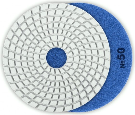 Алмазный гибкий шлифовальный круг ЗУБР Черепашка №50 100мм для мокрого шлифования [29866-050]