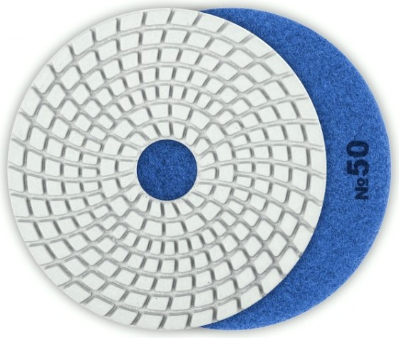 Алмазный гибкий шлифовальный круг ЗУБР Черепашка №50 125мм для мокрого шлифования [29867-050]