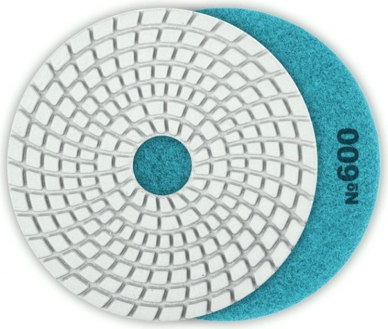 Алмазный гибкий шлифовальный круг ЗУБР Черепашка №600 100мм для мокрого шлифования [29866-600]