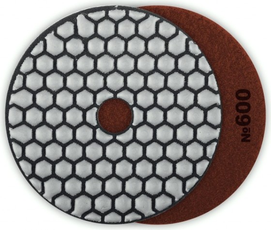 Алмазный гибкий шлифовальный круг ЗУБР Черепашка №600 100мм для сухого шлифования [29868-600]