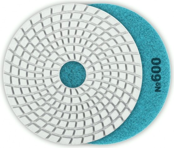 Алмазный гибкий шлифовальный круг ЗУБР Черепашка №600 125мм для мокрого шлифования [29867-600]