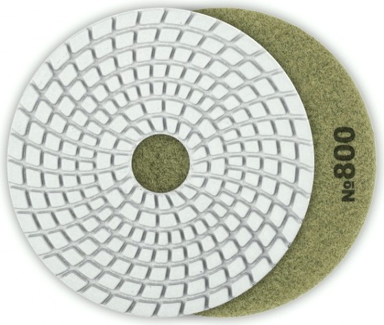 Алмазный гибкий шлифовальный круг ЗУБР Черепашка №800 100мм для мокрого шлифования [29866-800]
