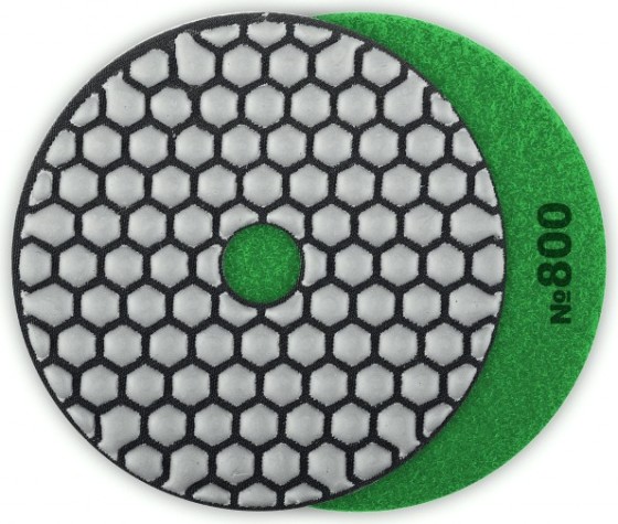 Алмазный гибкий шлифовальный круг ЗУБР Черепашка №800 100мм для сухого шлифования [29868-800]