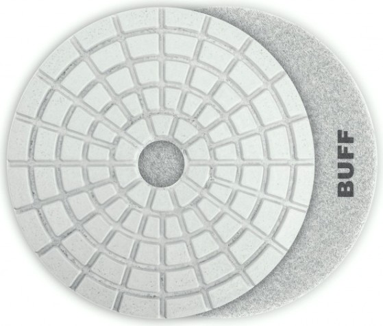 Алмазный гибкий шлифовальный круг ЗУБР Черепашка BUFF 100мм для мокрого шлифования [29866-10000]