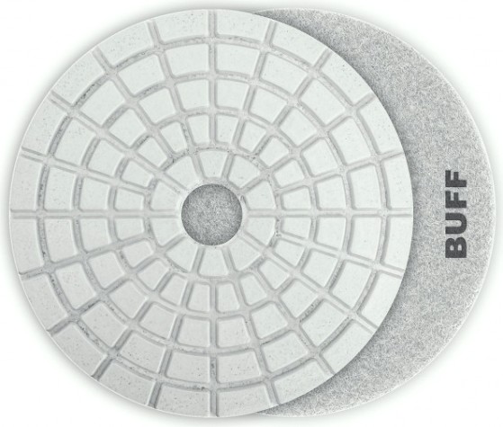 Алмазный гибкий шлифовальный круг ЗУБР Черепашка BUFF 125мм для мокрого шлифования [29867-10000]