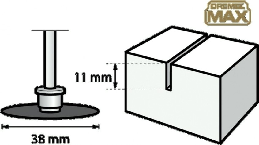 Алмазный отрезной круг DREMEL 38 мм 3,2 мм S546DM Premium [2615S456DM]