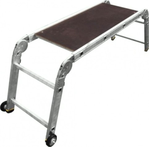 Алюминиевые подмости АЛЮМЕТ SMS 242 (съемная площадка+колеса) 2*4*2