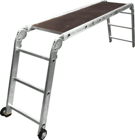 Алюминиевые подмости АЛЮМЕТ SMS 363 (съемная площадка+колеса) 3*6*3