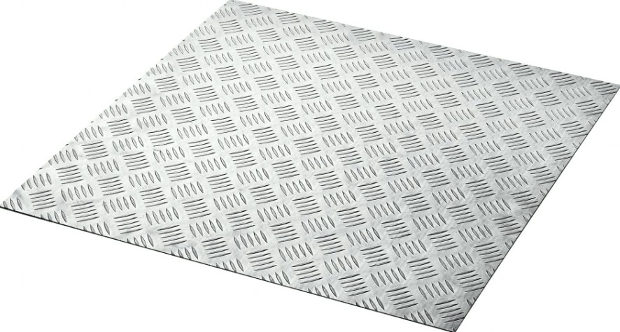 Алюминиевый лист ЗУБР Квинтет рифленый 600х600 х1.5 мм [53832]