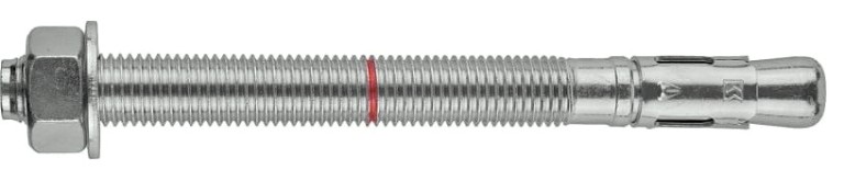 Анкер клиновой KRAFTOOL М10x120 оцинкованный, eta option 7, 25 шт. [302184-10-120]