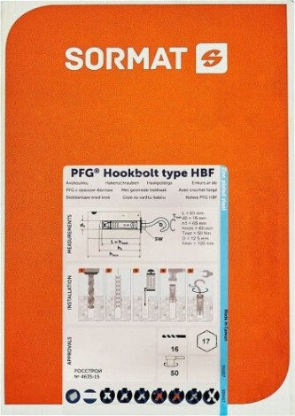 Анкер разжимной SORMAT HBF SFB c крюком для средних нагрузок 10 [9630280210]