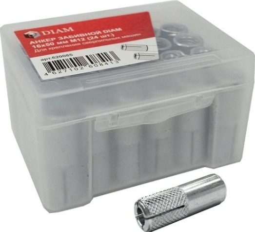 Анкер забивной DIAM 16*50 мм М12 (24шт) [620085]