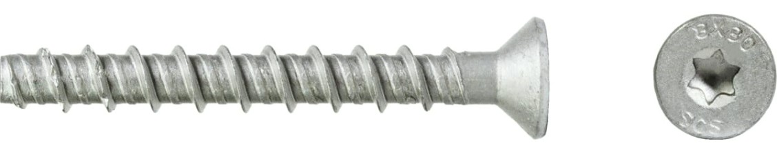 Анкерный шуруп SORMAT SCS CS 5X50 по бетону с покрытием multi laire (уп. 100 шт) [9630351601]