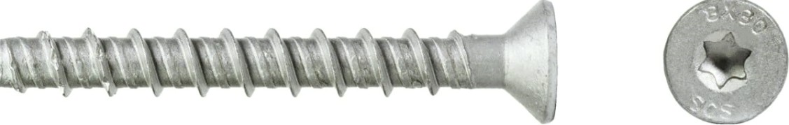 Анкерный шуруп SORMAT SCS CS 6X80 по бетону с покрытием multi laire (уп. 100 шт) [9630351613]