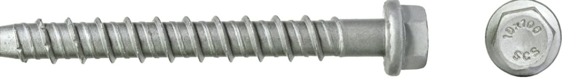 Анкерный шуруп SORMAT SCS HEX 10X100 по бетону с покрытием multi laire (уп. 25 шт) [9630351363]