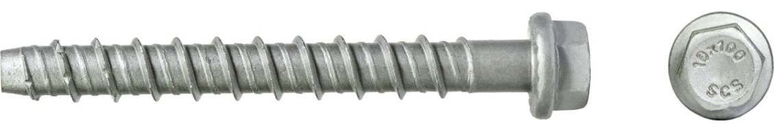 Анкерный шуруп SORMAT SCS HEX 6X80 по бетону с покрытием multi laire (уп. 100 шт) [9630351313]