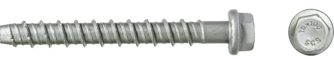 Анкерный шуруп SORMAT SCS HEX 8X100 по бетону с покрытием multi laire (уп. 50 шт) [9630351339]