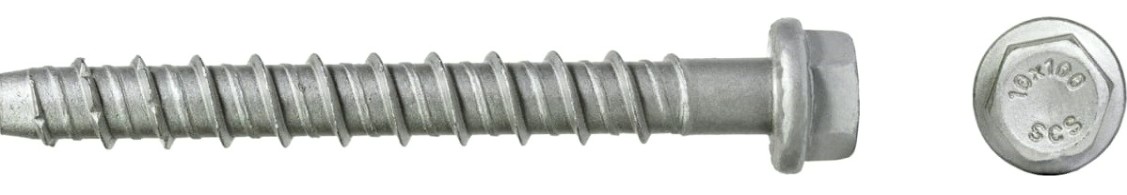 Анкерный шуруп SORMAT SCS HEX 8X80 по бетону с покрытием multi laire (уп. 50 шт) [9630351335]