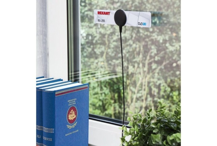 Антенна комнатная REXANT RX-255 на присоске до 7км от БС [34-0255]