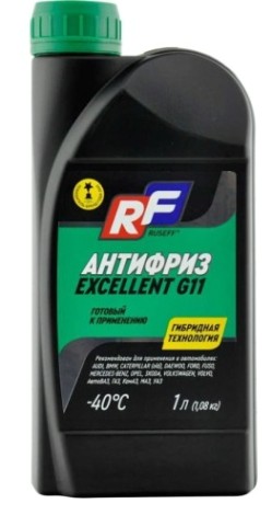 Антифриз RUSEFF EXCELLENT G11 зеленый 1 л 17341N [17341N]
