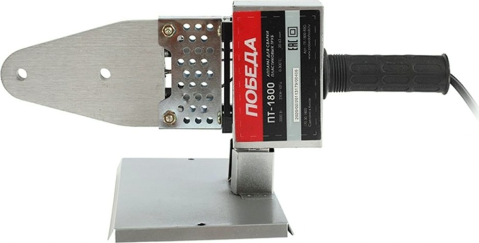 Аппарат для сварки полипропиленовых труб Победа ПТ-1800 6 насадок, кейс [170301800]