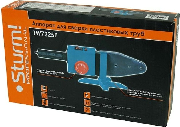 Аппарат для сварки полипропиленовых труб Sturm TW7225P Аппарат для сварки полипропиленовых труб Sturm TW7225P