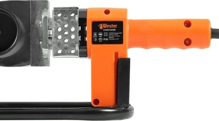 Аппарат для сварки полипропиленовых труб WESTER DWM 1000B с насадками 6шт. [178-002]