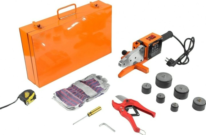 Аппарат для сварки полипропиленовых труб WESTER DWM 1500 с насадками 6шт. [178-003]