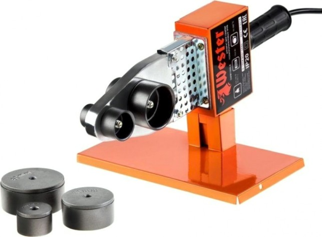 Аппарат для сварки полипропиленовых труб WESTER DWM1500LE с насадками 6шт. [179-031]