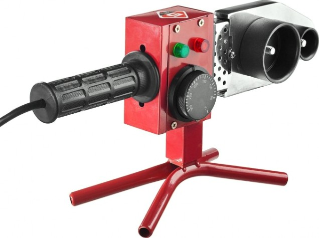 Аппарат для сварки полипропиленовых труб ЗУБР МАСТЕР (паяльник) для 800 вт, 50-300с, насадки 20, 25, 32 [АСТ-800]