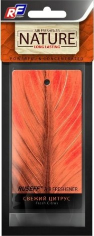 Ароматизатор подвесной картонный RUSEFF NATURE LINE свежий цитрус 27566N [27566N]
