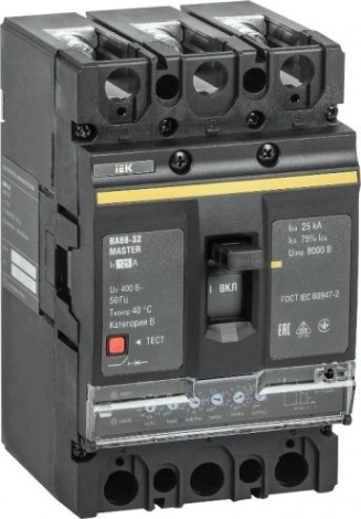 Автоматический выключатель IEK MASTER ВА88-32 3п 125А 25кА [SVA10-3-0125-02]