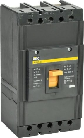 Автоматический выключатель IEK ВА 88-37 3п 250А 35кА [SVA40-3-0250]