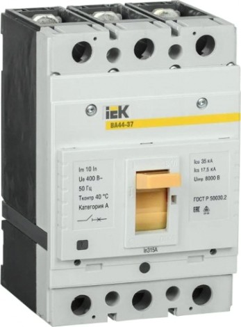 Автоматический выключатель IEK ВА44-37 3п 315А 35кА [SVA4410-3-0315-35]
