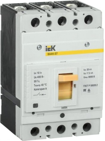 Автоматический выключатель IEK ВА44-37 3п 400А 35кА [SVA4410-3-0400-35]