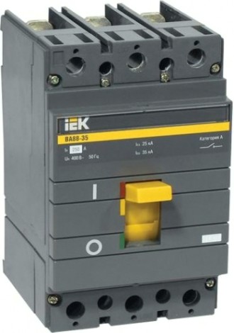 Автоматический выключатель IEK ВА88-35 3Р 250А 35кА силовой [SVA30-3-0250-R]