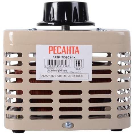 Автотрансформатор Ресанта TDGC2 - 1K однофазный (ЛАТР) [63/5/1]