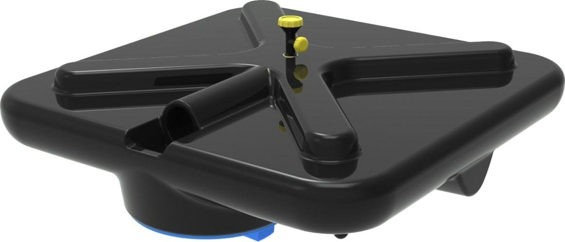 Бак для душа POLIMER GROUP «РОСА» 130л с крышкой [DRS130S1]