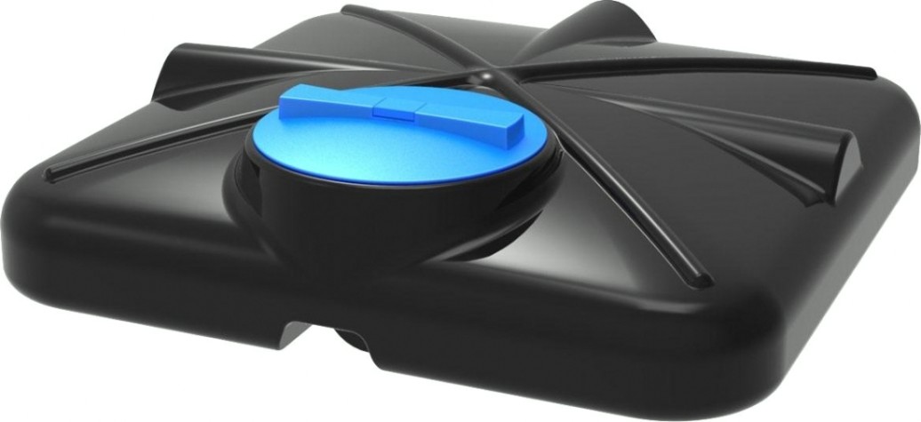 Бак для душа POLIMER GROUP «РОСА» 130л с крышкой и подогревом [DRS130S112]