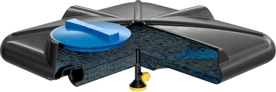 Бак для душа POLIMER GROUP «РОСА» 200л с крышкой [DRS200S1]