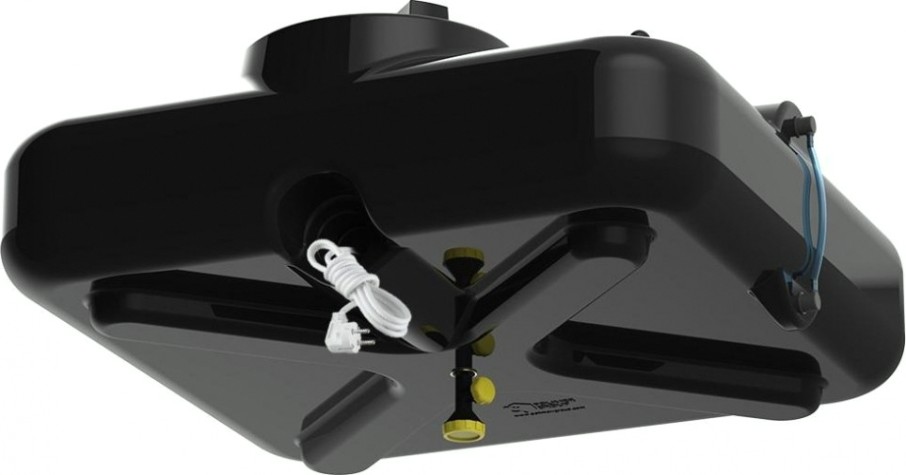 Бак для душа POLIMER GROUP «РОСА» 250л с крышкой и подогревом [DRS250S112]