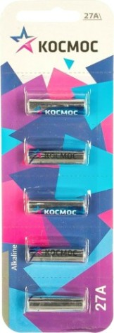 Батарейка КОСМОС 27A5BL (5 шт) [KOC27A5BL]