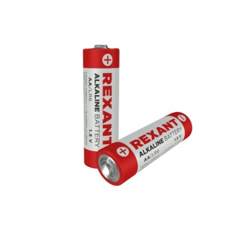 Батарейка REXANT 30-1050 алкалиновая AA/LR6, 1,5B, 2 шт
